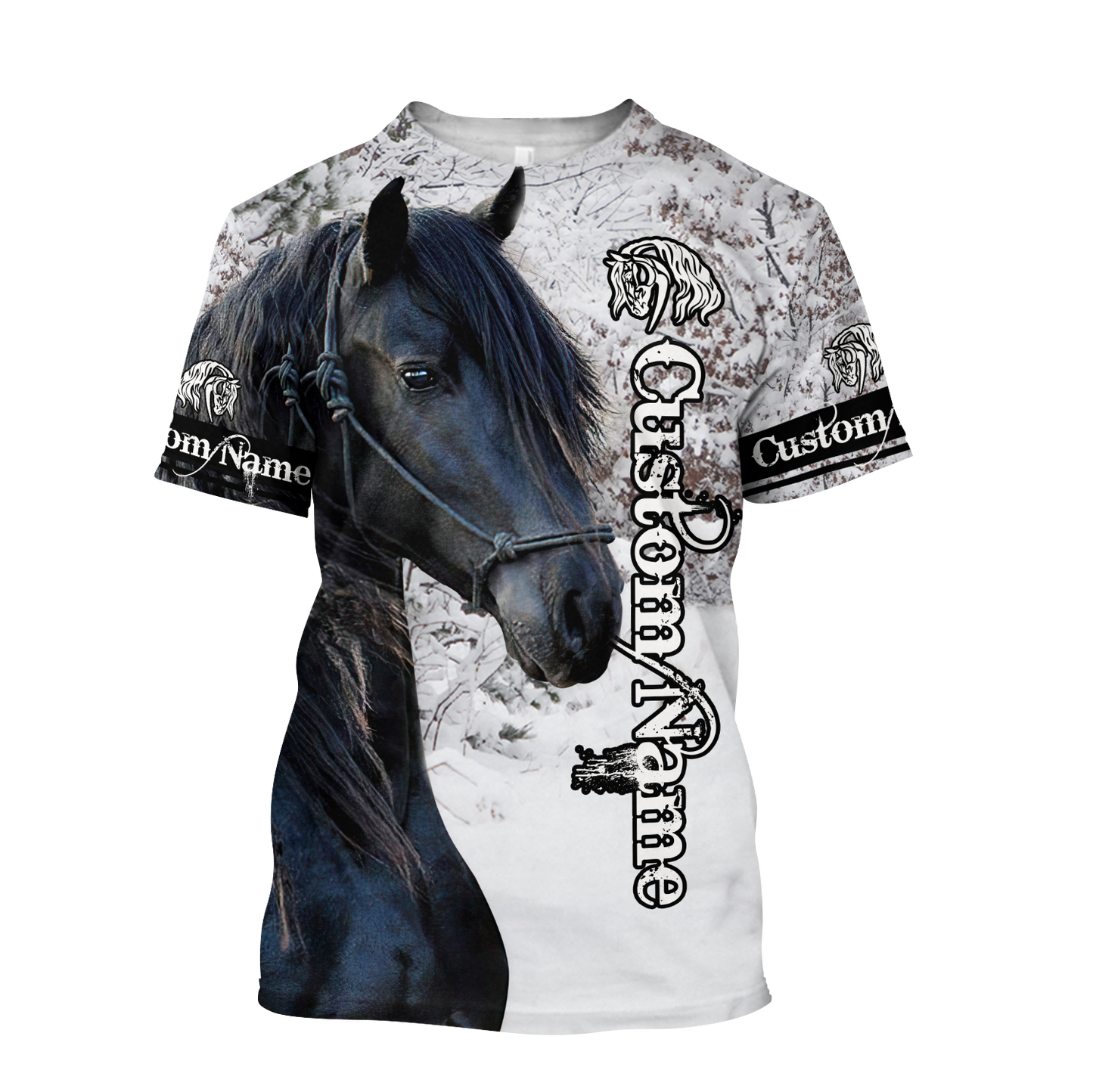 Personalized Beautiful Friesian Horse 3D All Over Printed Shirts For Men And Women TNA11172008