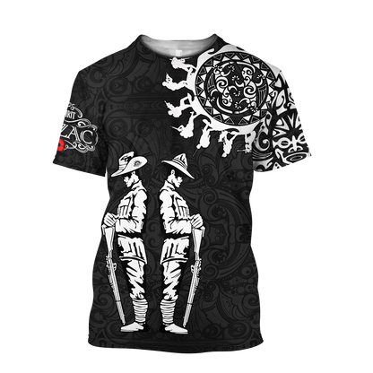 Amazing Polynesian Special Anzac Army Unisex Deluxe Hoodie ML