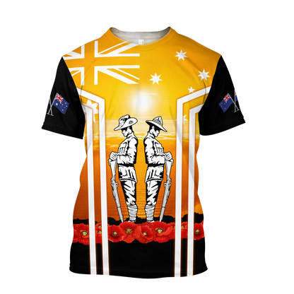 Premium Anzac Day Lest We Forget 3D All Over Printed Unisex