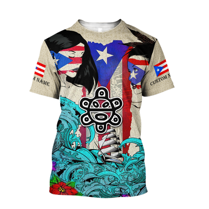 Custom Name Sweet Girls Puerto Rico Hoodie For Men And Women