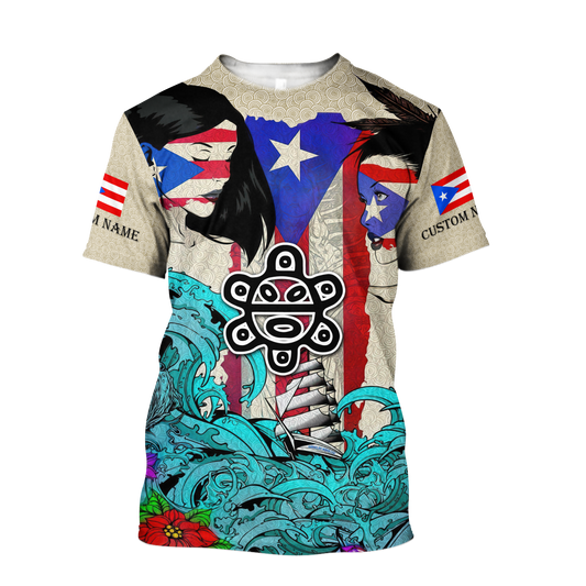 Custom Name Sweet Girls Puerto Rico Hoodie For Men And Women