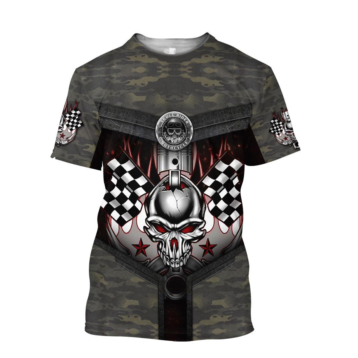 Customize Name Motorcycle Racing 3D All Over Printed Unisex Shirts Born For Speed