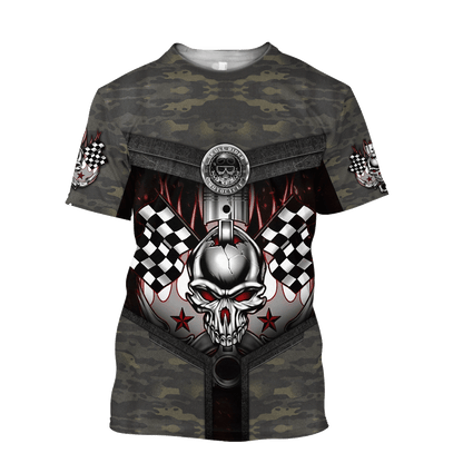 Customize Name Motorcycle Racing 3D All Over Printed Unisex Shirts Born For Speed