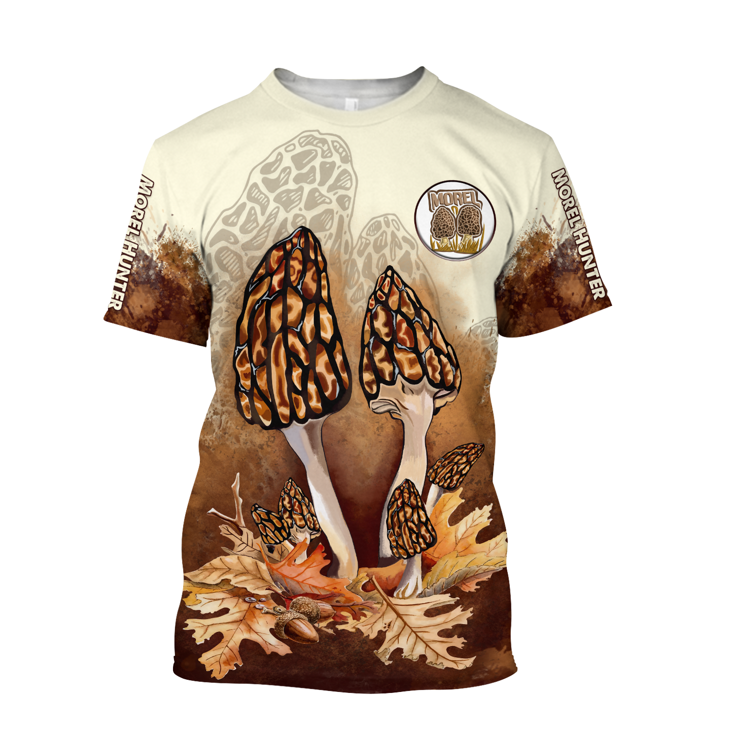 Morel mushrooms hunter 3d print shirts