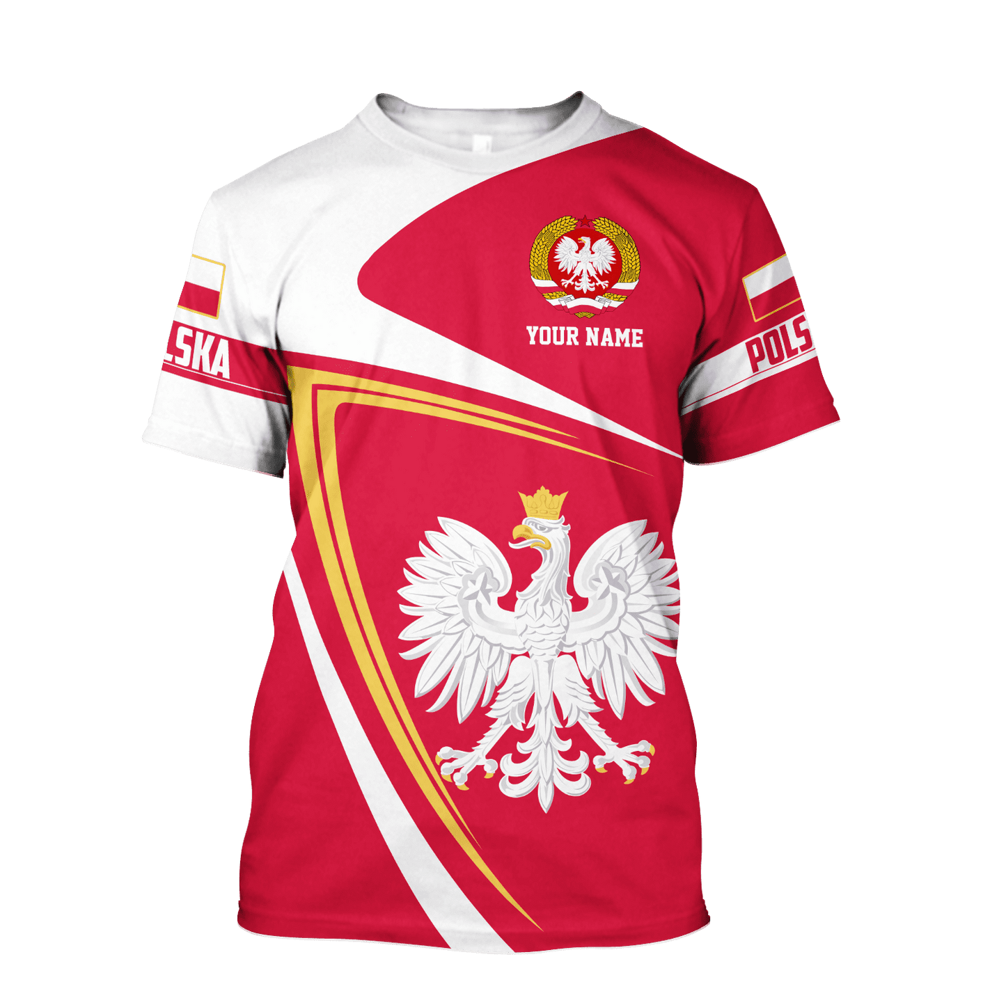 Personalized Polska 3D All Over Printed Unisex Hoodie