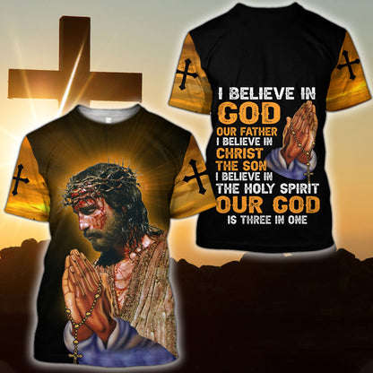 Premium Christian Jesus Easter 3D All Over Printed Unisex Shirts