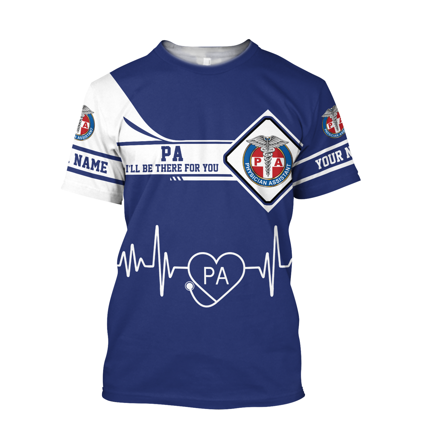 Premium Nurse Personalized Name 3D All Over Printed Unisex Shirts