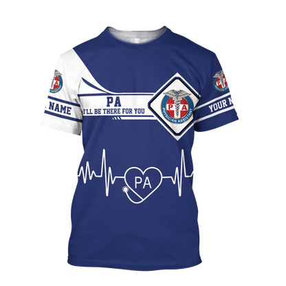 Premium Nurse Personalized Name 3D All Over Printed Unisex Shirts