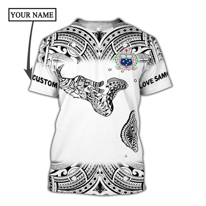 Amazing Polynesian Personalized Samoa Map Tattoo Unisex Deluxe Hoodie ML