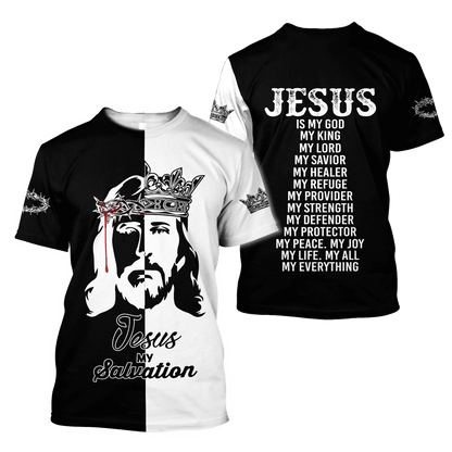 Jesus Christ Salvation 3D Printed Hoodie, T-Shirt for Men and Women