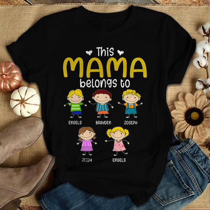 Personalized Grandpa Belongs To T-shirt - Amazing gift for Father's day