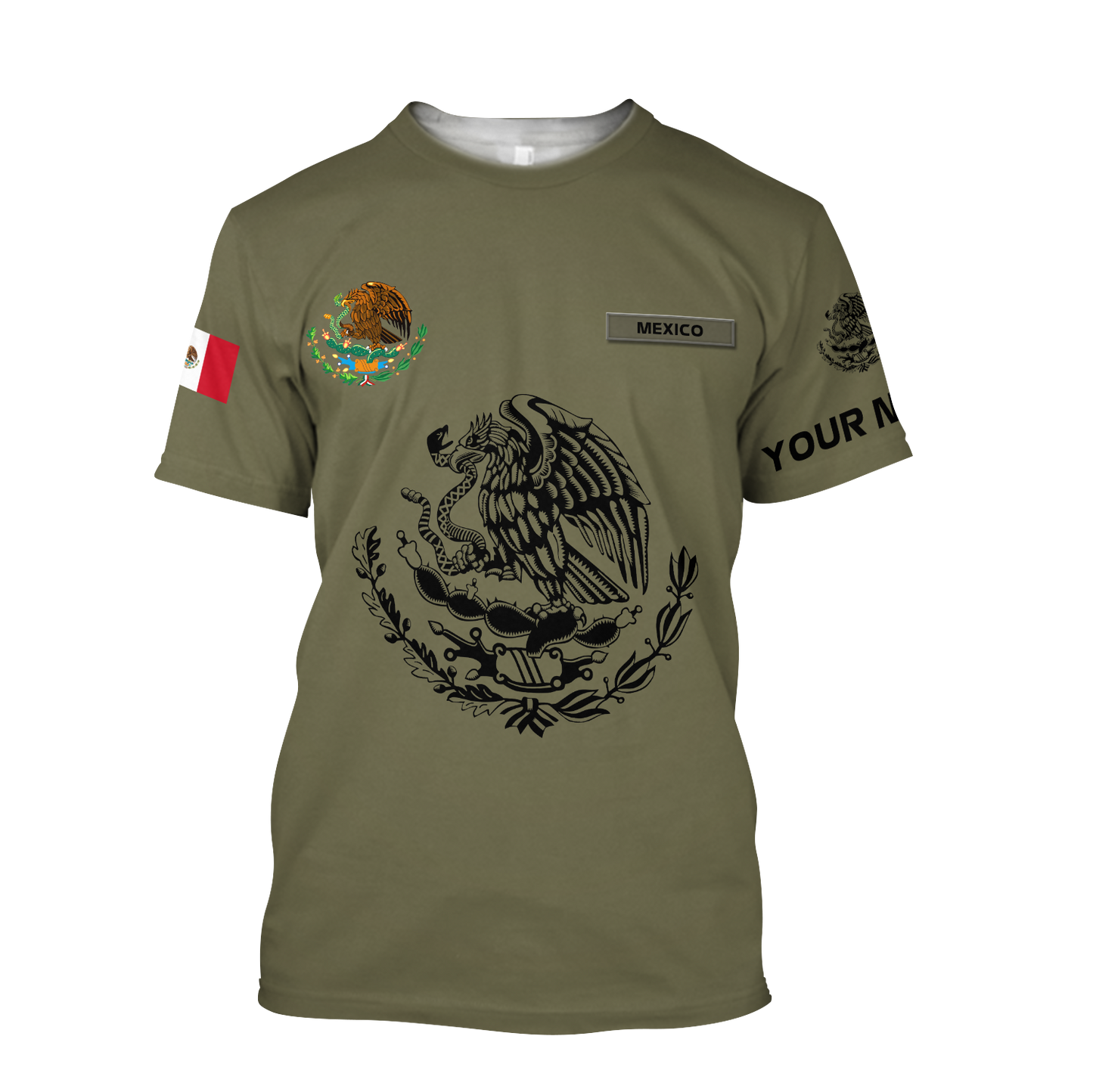 Mexico Combo T-shirt and Short Personalized name 3D All Over Printed no16