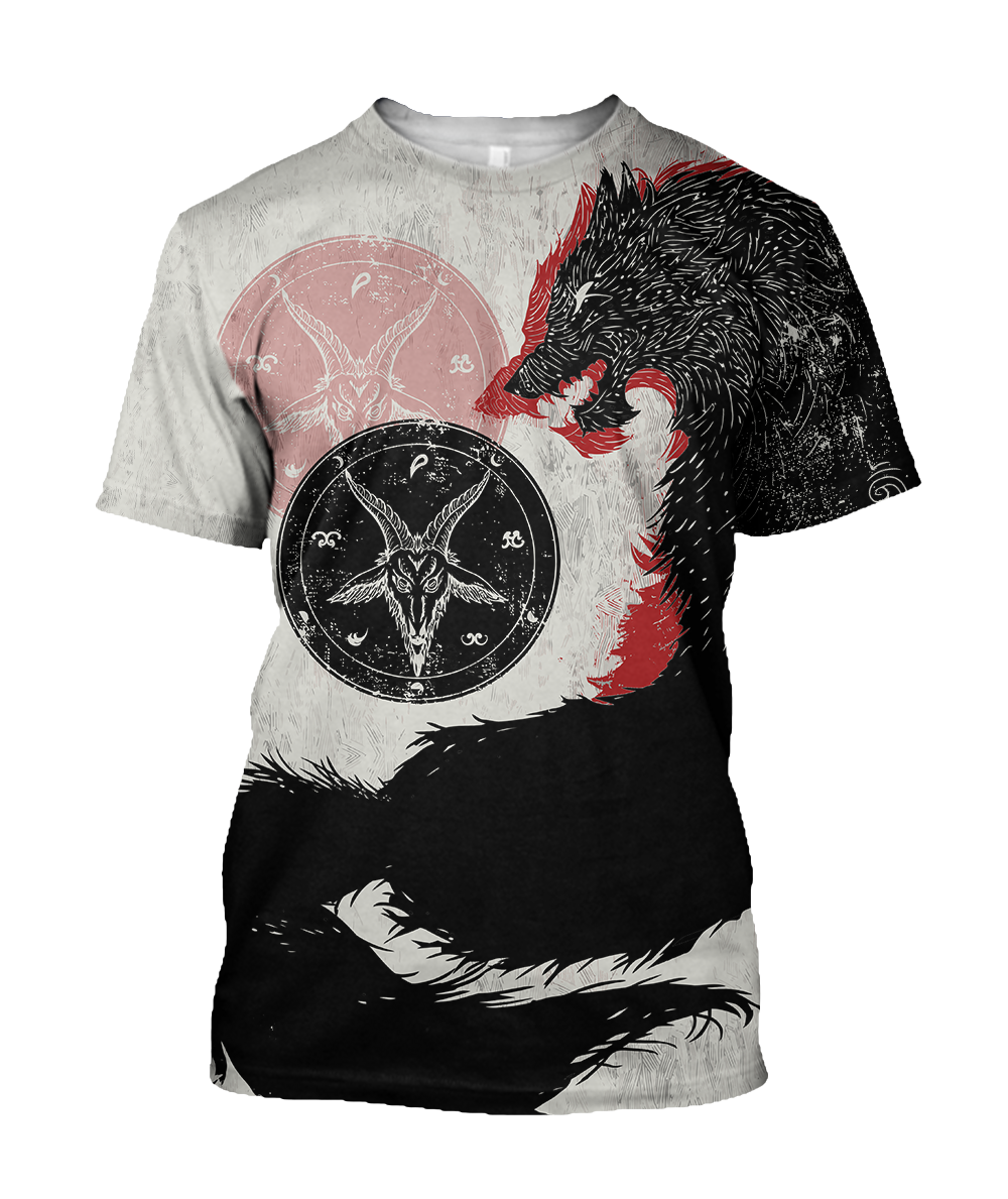Satanic Wolf Hoodie For Men And Women