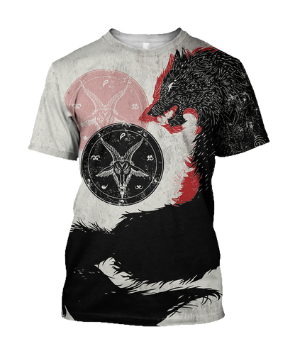 Satanic Wolf Hoodie For Men And Women