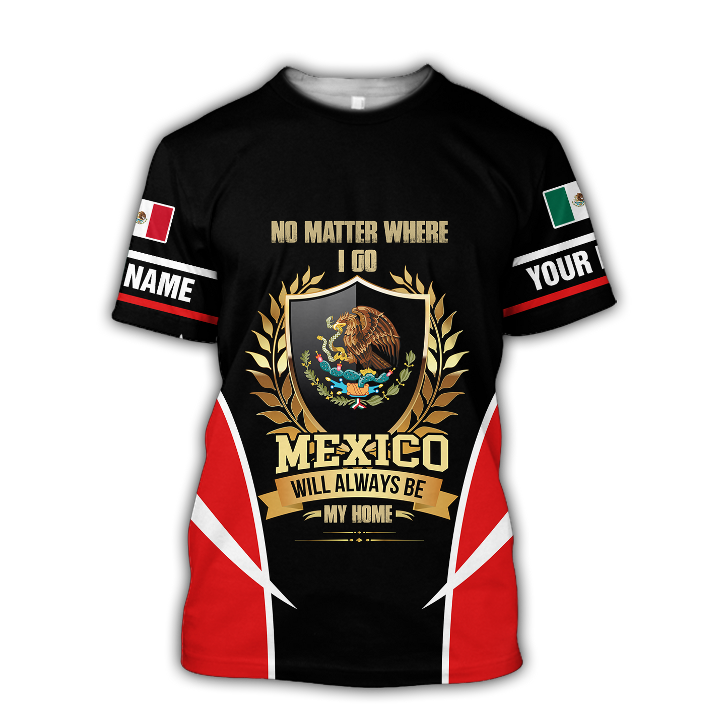 Mexico Combo T-shirt and Short Personalized name 3D All Over Printed no15