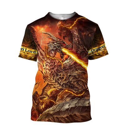 Premium Fire Dragon All Over Printed Shirts For Men And Women MEI