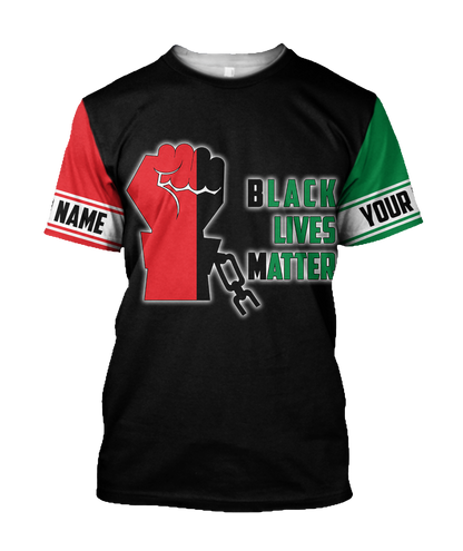 African American Persionalized Your Name 3D All Over Printed Shirts JJ21052101 KT