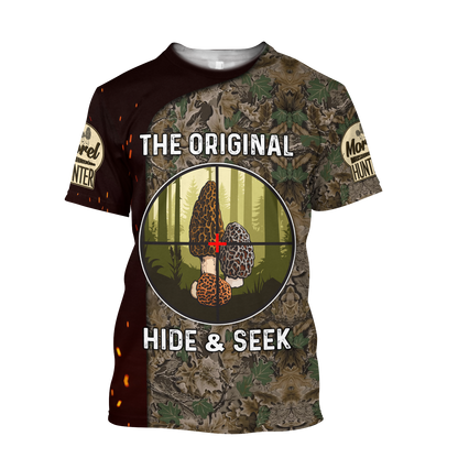 Mushroom hunter The original hide and seek 3d print shirts