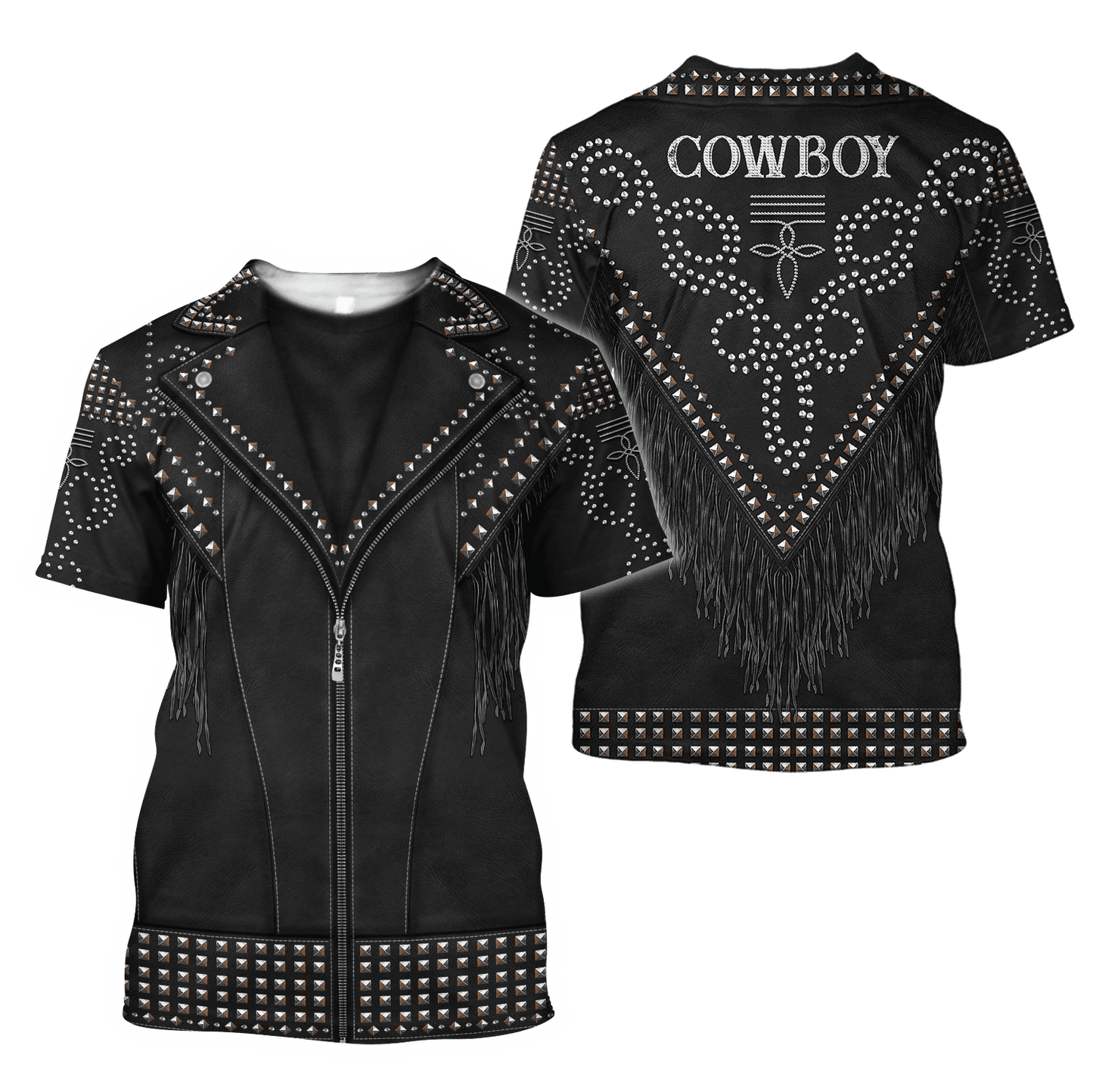 Cowboy Jacket No22 Cosplay 3D Over Printed Unisex Deluxe Hoodie ML