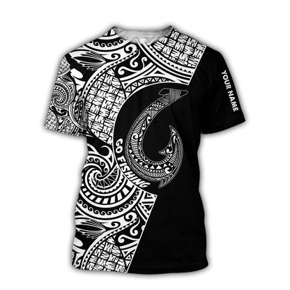 Polynesia No 1 Combo T Shirt Broad Short Go Fishing Personalize