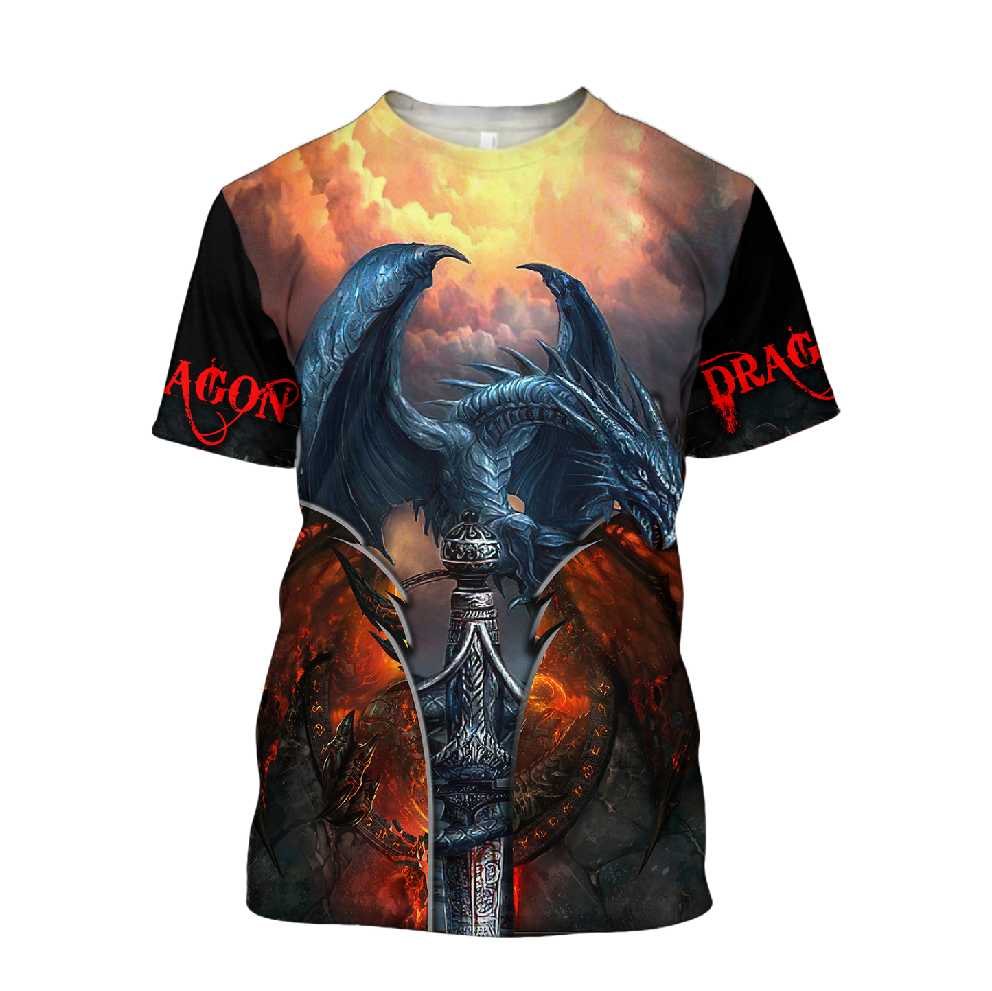 Premium Blue Dragon All Over Printed Shirts For Men And Women MEI