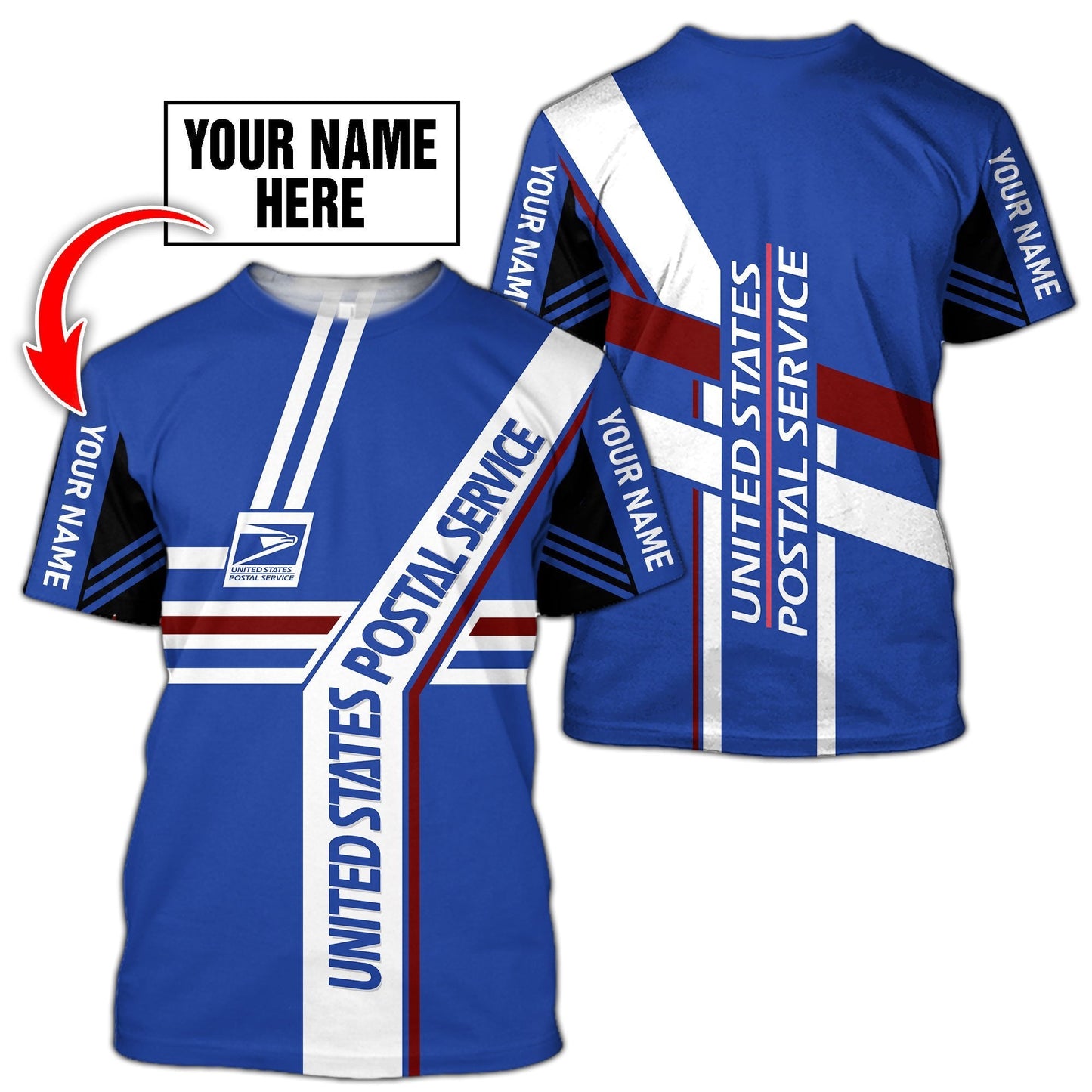 Premium USPS Unisex 3D All Over Printed Shirts MEI