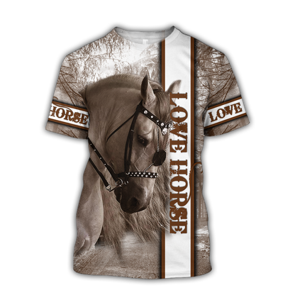 Horse 3D All Over Printed Shirts