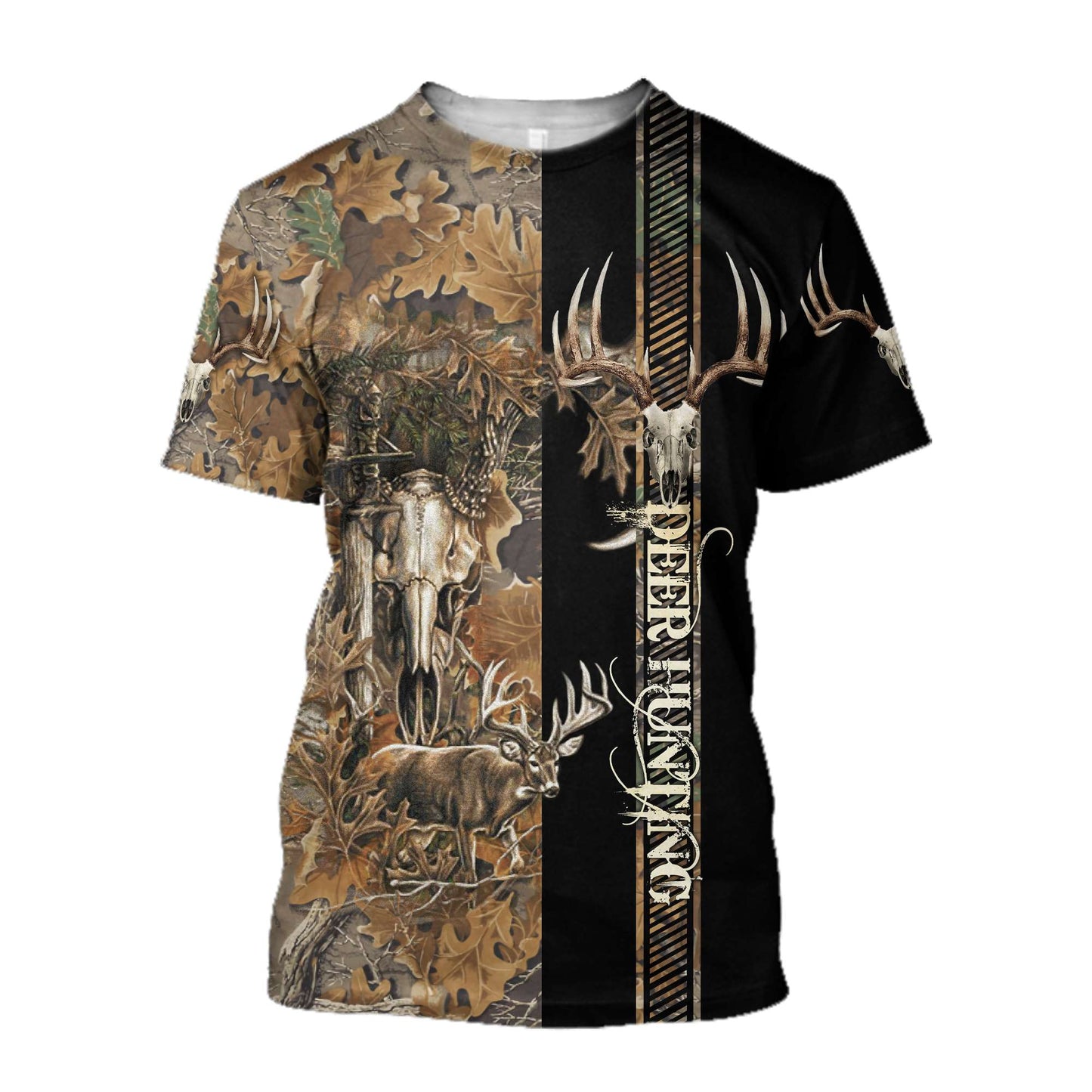 Premium Deer Hunting for Hunter Brown Camo 3D Printed Unisex Shirts