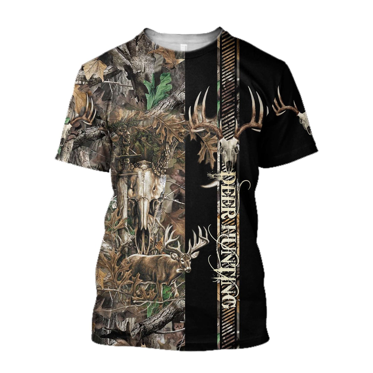 Premium Deer Hunting for Hunter Camo Forest 3D Printed Unisex Shirts