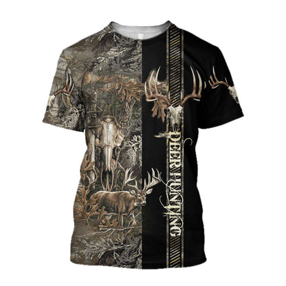 Premium Deer Hunting for Hunter Camo 3D Printed Unisex Shirts