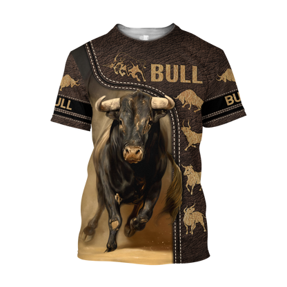 Bull 3D All Over Printed Shirts Pi08032102