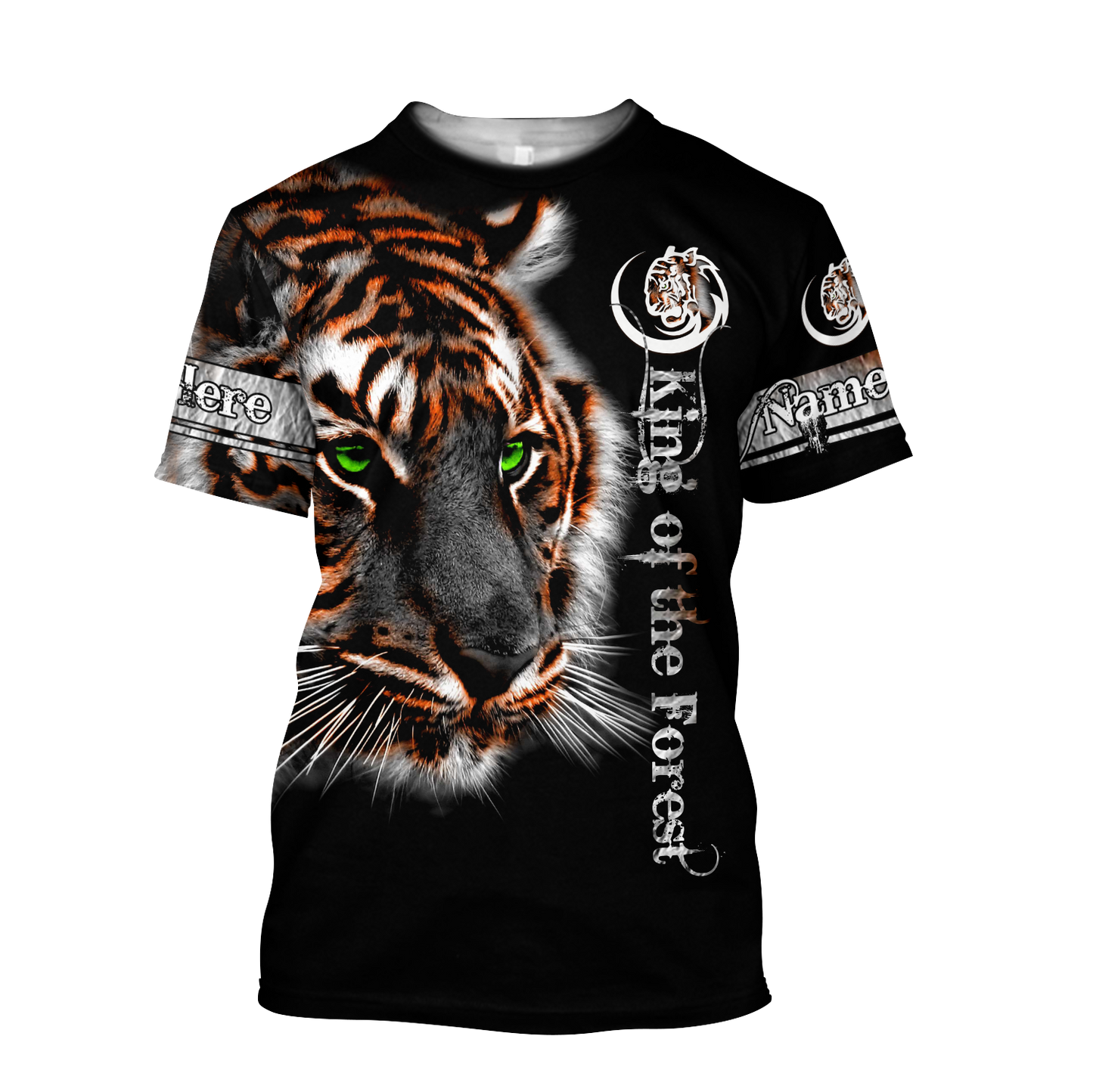Customize Name Tiger 3D All Over Printed Unisex Shirts