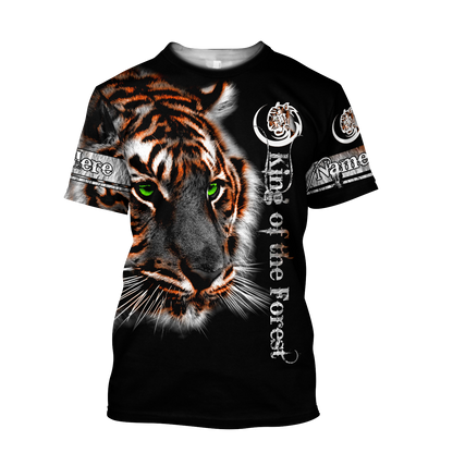 Customize Name Tiger 3D All Over Printed Unisex Shirts