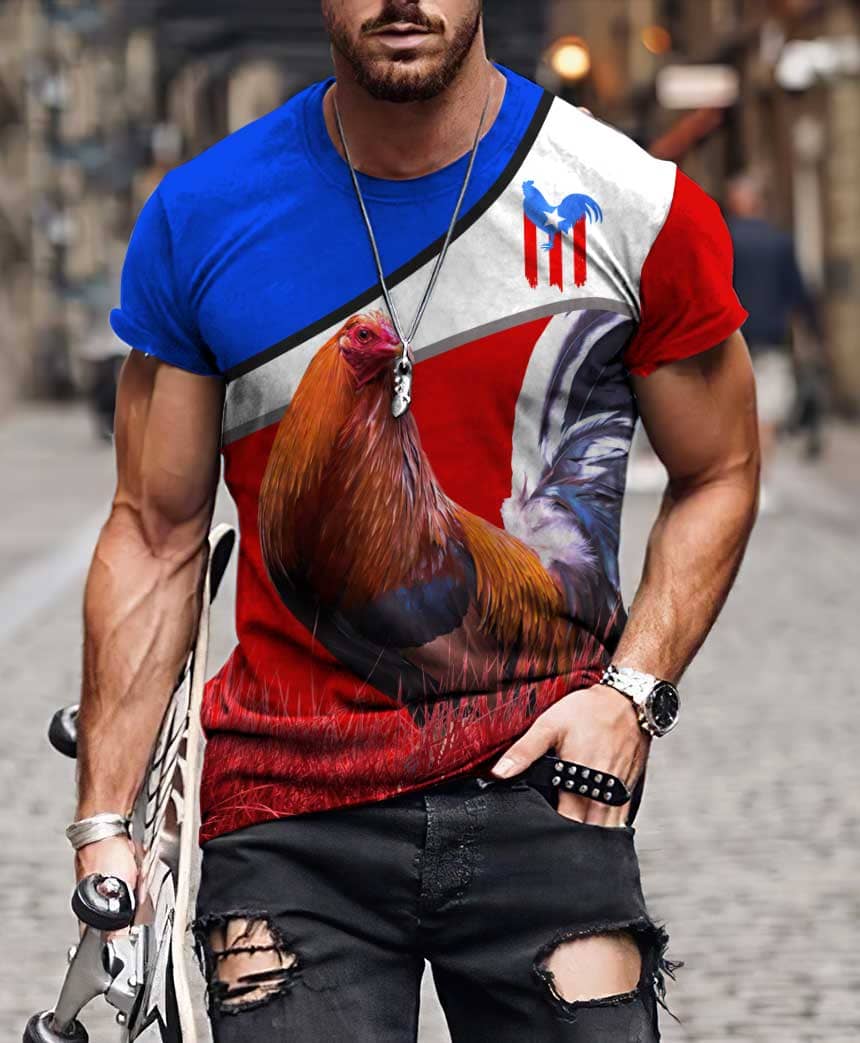 Personalized Mexican Rooster 3D Printed Unisex Shirt