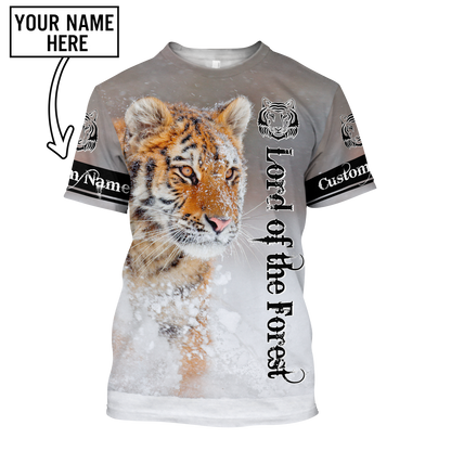 Customize Name Tiger 3D All Over Printed Shirts