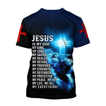 God and Lion - Christian - 3D All Over Printed Style for Men and Women