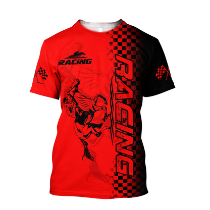 Horse Racing 3D All Over Printed Unisex Shirts