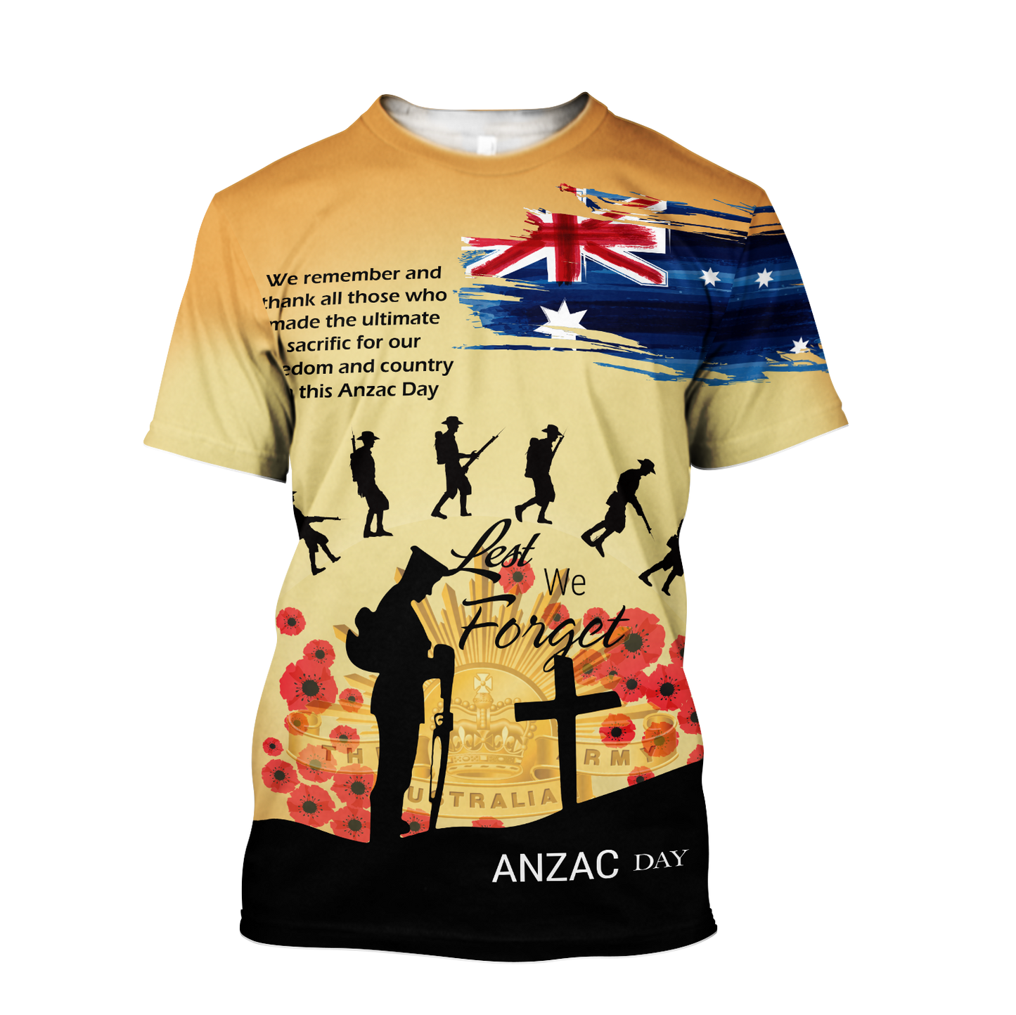 Premium Unisex Hoodie Remember Anzac Day ML