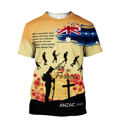 Premium Unisex Hoodie Remember Anzac Day ML