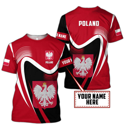 Personalized Polska 3D All Over Printed Unisex Hoodie