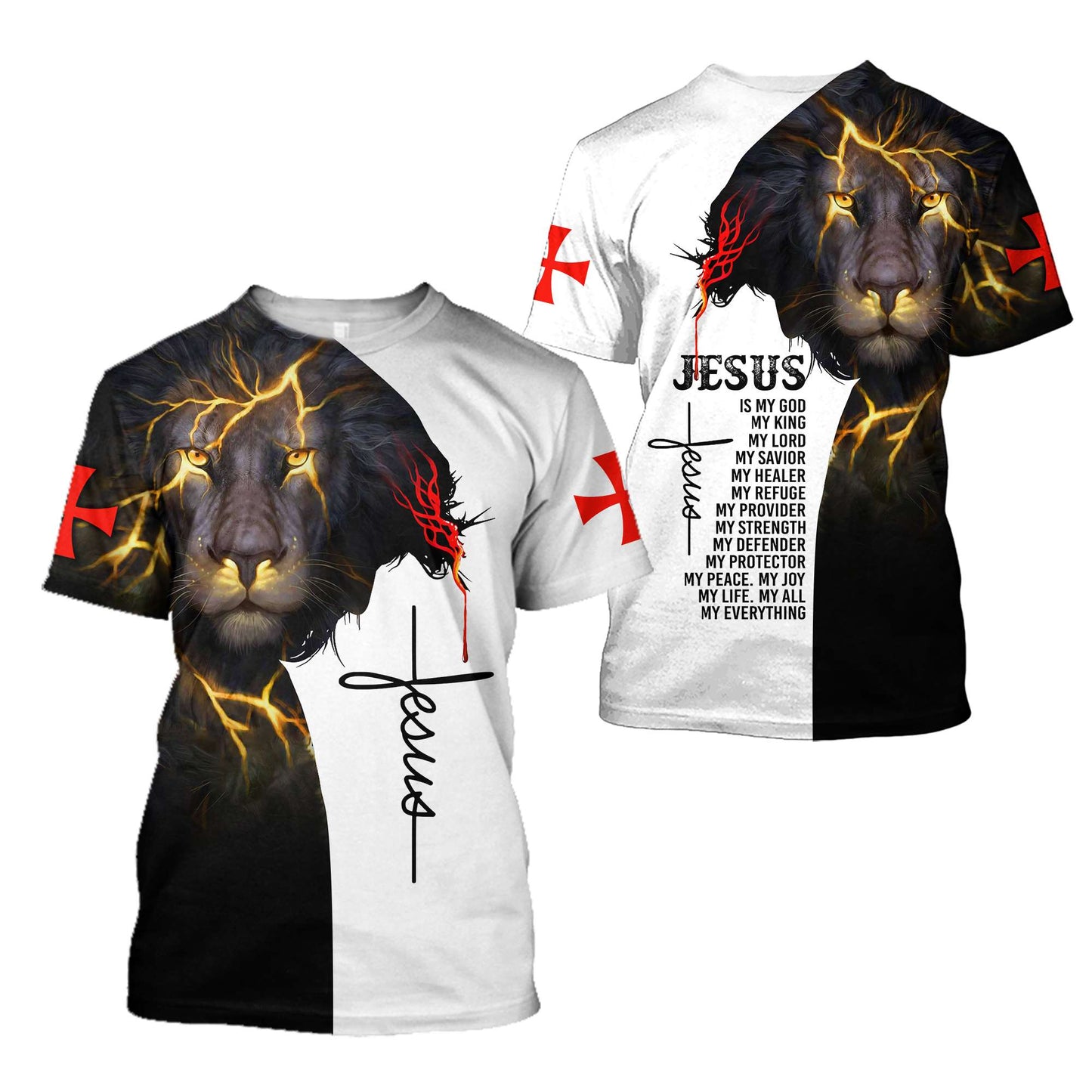 Faith in God Lion - Christian - 3D All Over Printed Style for Men and Women