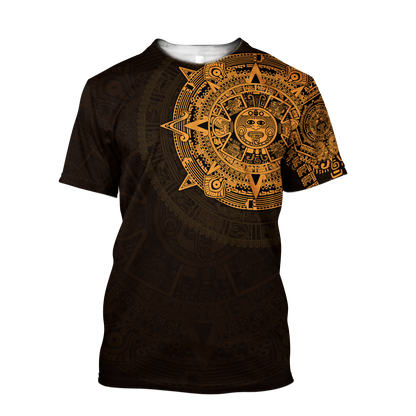 Premium Aztec Mexico 3D All Over Printed Shirts S