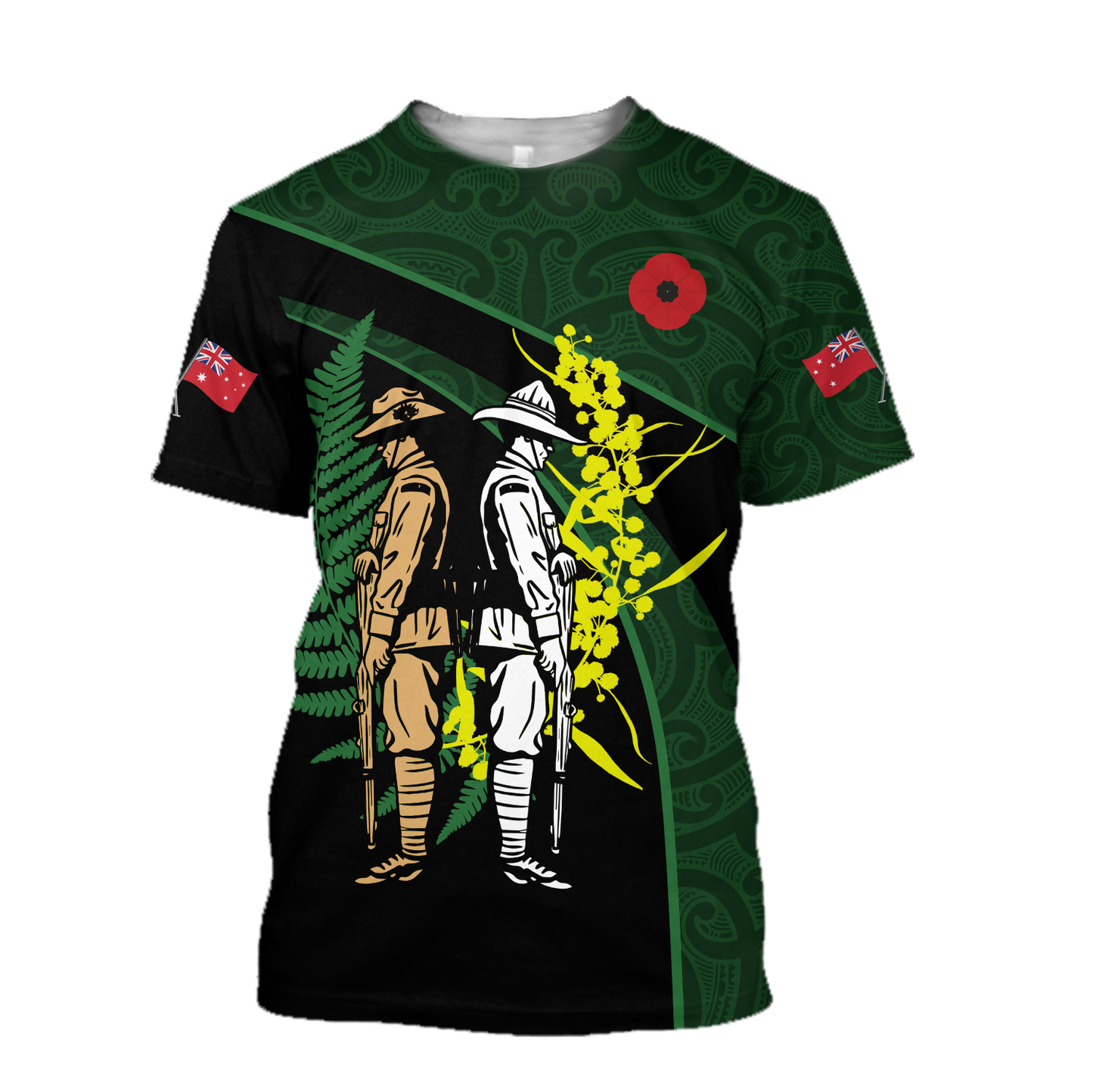 Tmarc Tee The ode Australia and Kiwi green 3D print shirts