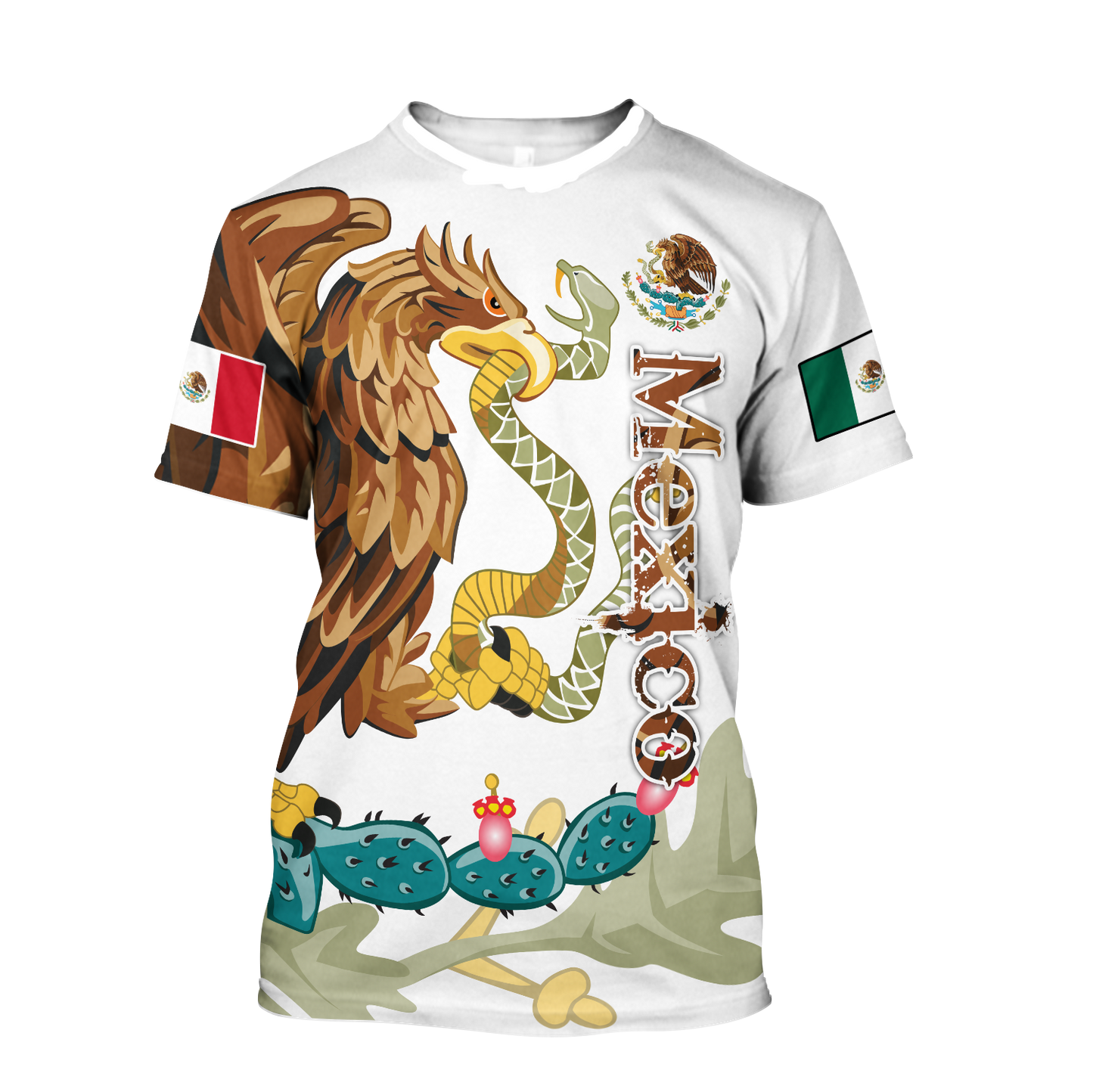 Mexico Combo T-shirt and Short 3D All Over Printed