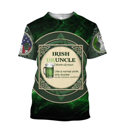 Irish Saint Patrick Day 3D All Over Printed Unisex Shirt