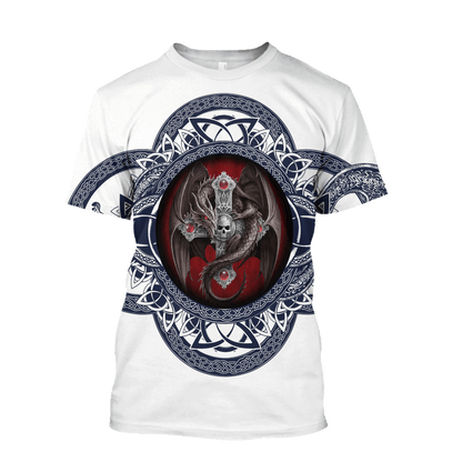 Premium All Over Printed Skull Dragon Shirts MEI