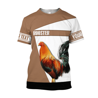 Personalized Rooster 3D Printed Unisex Shirts Pi03062106