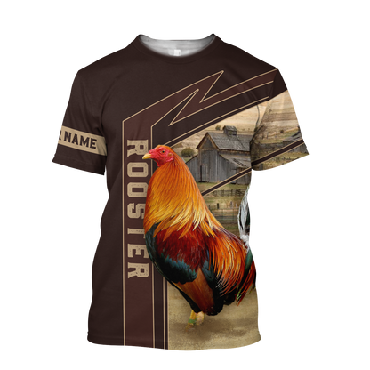 Personalized Rooster 3D Printed Unisex Shirts TNA04062104