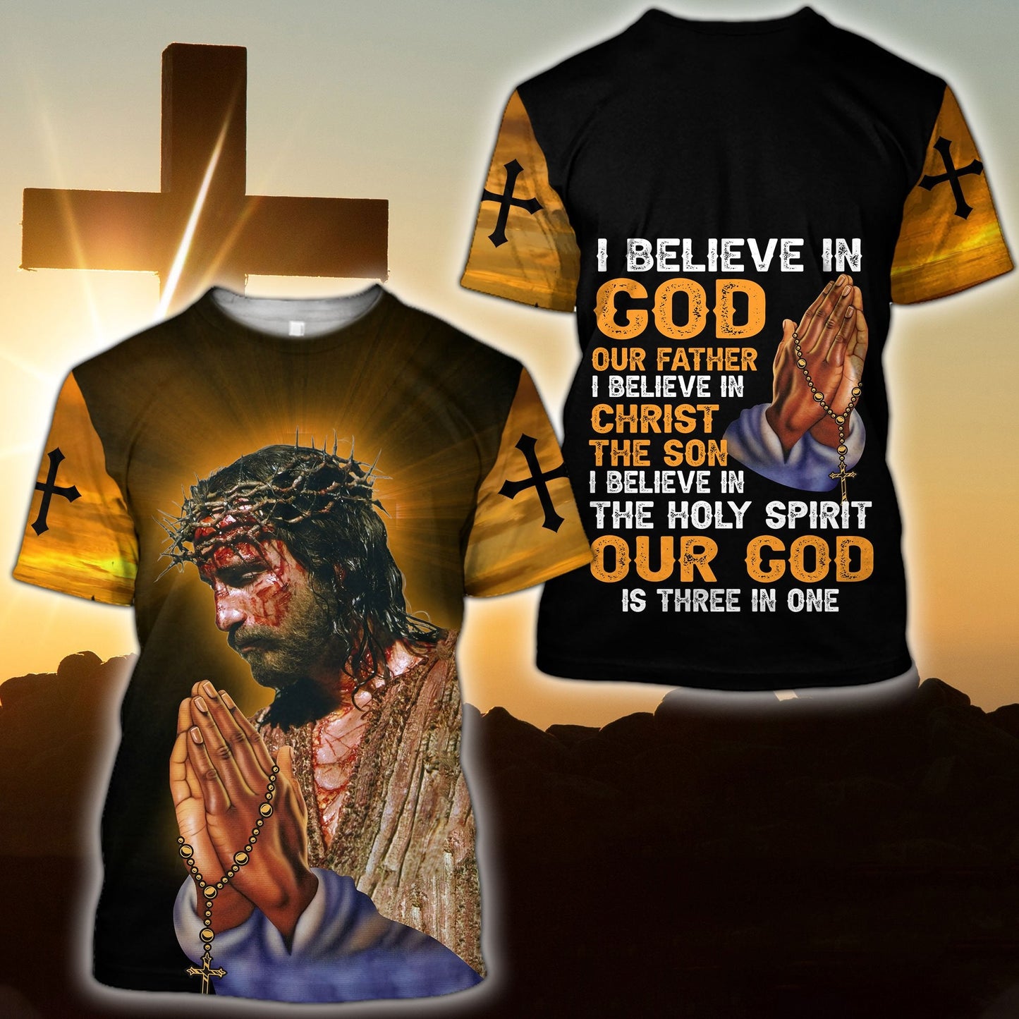 Premium Christian Jesus Easter 3D All Over Printed Unisex Shirts HV