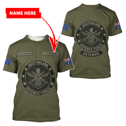 Personalized Australian Defence Force ADF Veteran 3D All Over Printed Unisex Hoodie